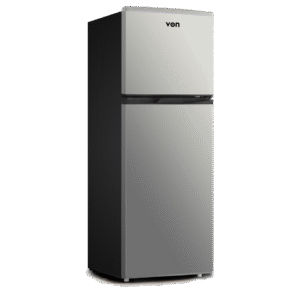 Von VART-19DHS Double Door Fridge 138L - Silver