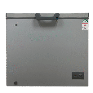 Von VAFC20DHG Chest Freezer, 198L - Silver
